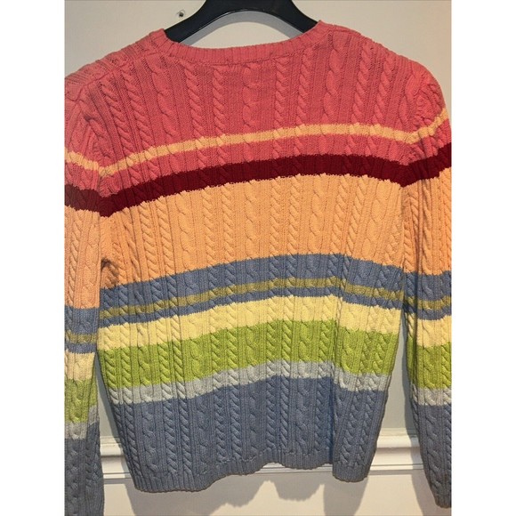 100% UK Cotton SWEATER•Bright Pink*Orange*blue*yellow*green Sz LG - Picture 5 of 9
